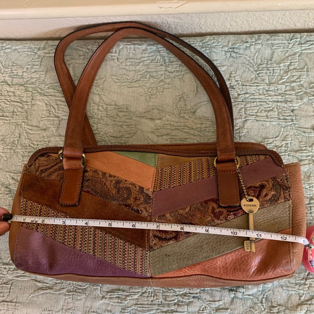 Fossil Multicolor Patchwork Shoulder Bag - image 11
